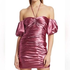 Cinq a Sept Tati Puff Sleeve Mini Dress - Size 4